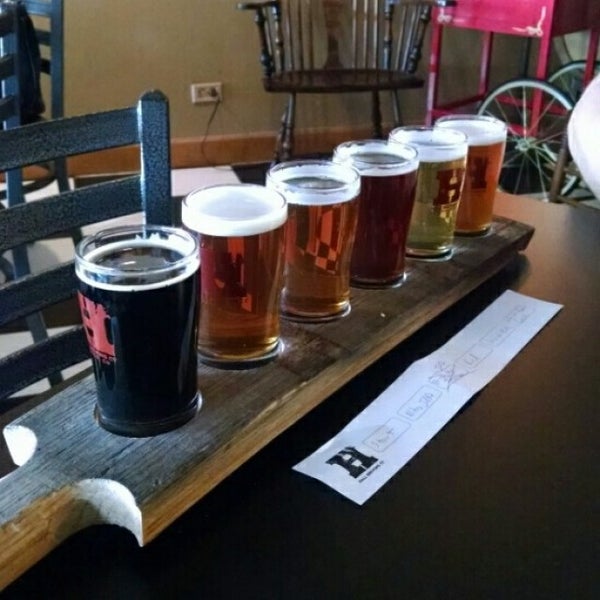 Photo taken at Hall Brewing Co Tap Room by Eric L. on 5/2/2015