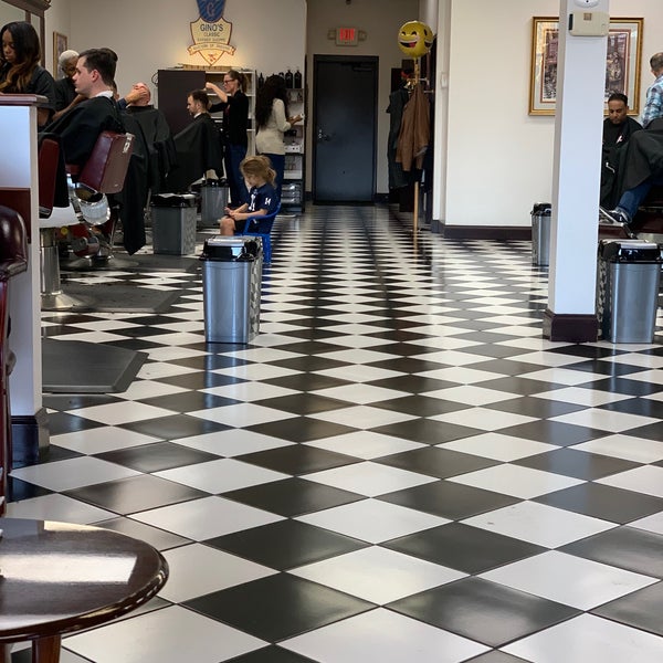 Photo taken at Gino&#39;s Classic Barber Shoppe by Conleth M. on 11/9/2019