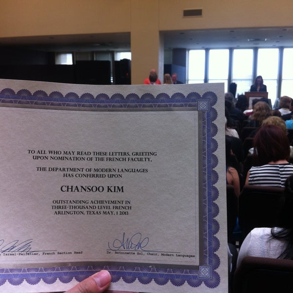 Photo taken at UTA Library by Chansoo K. on 5/1/2013