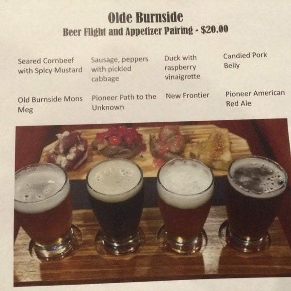 Olde Burnside/Pioneer tap takeover tonight. Wonderful food pairings. Great deal. $1 off the four drafts. ALSO, ALWAYS ask about food specials. They don't always share that menu...foolishly.