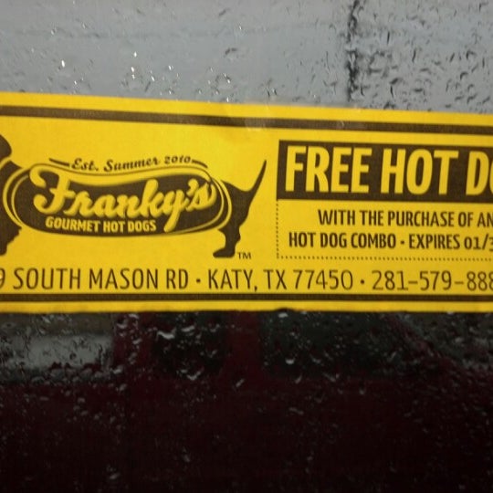 Photo taken at Franky&#39;s Gourmet Hot Dogs by Joe S. on 12/31/2012