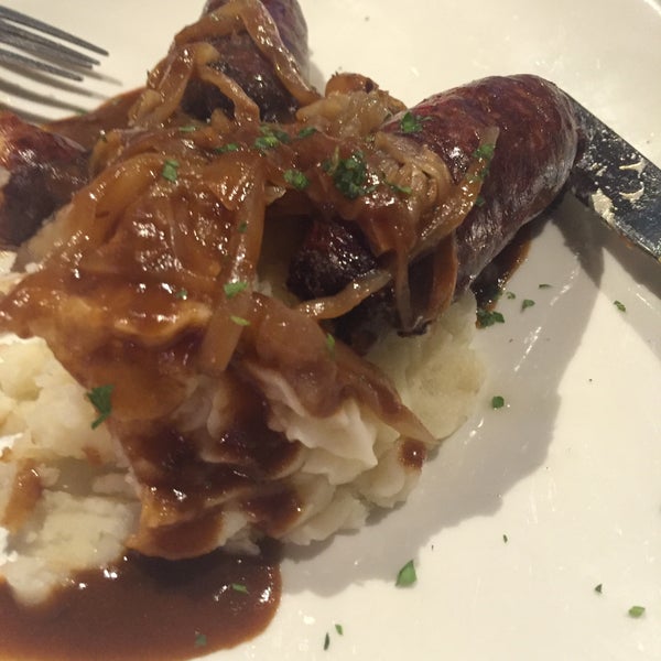 The bangers and mash is quite decent!