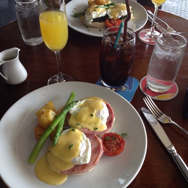 Best eggs Benedict in town. Treat yourself to a mimosa.