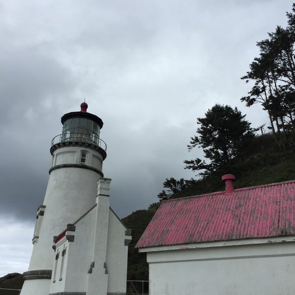 Photo taken at Heceta Lighthouse Bed &amp; Breakfast by Alex F. on 2/18/2015