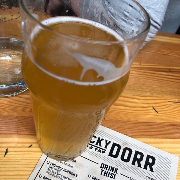 Photo taken at Lucky Dorr Patio &amp; Tap by radstarr on 7/21/2019