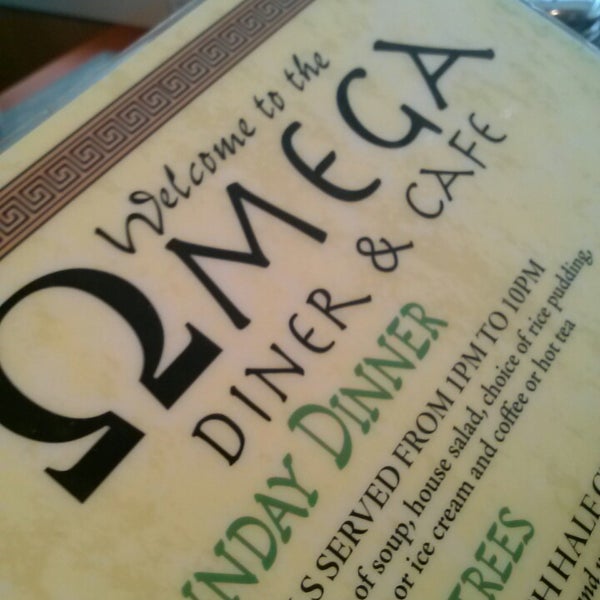 Photo taken at Omega Diner by Mary E. on 6/23/2013