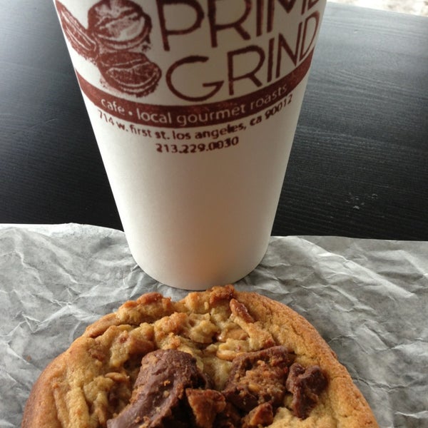 Delish Reese's cup cookie and cup of drip coffee! Great service, too!