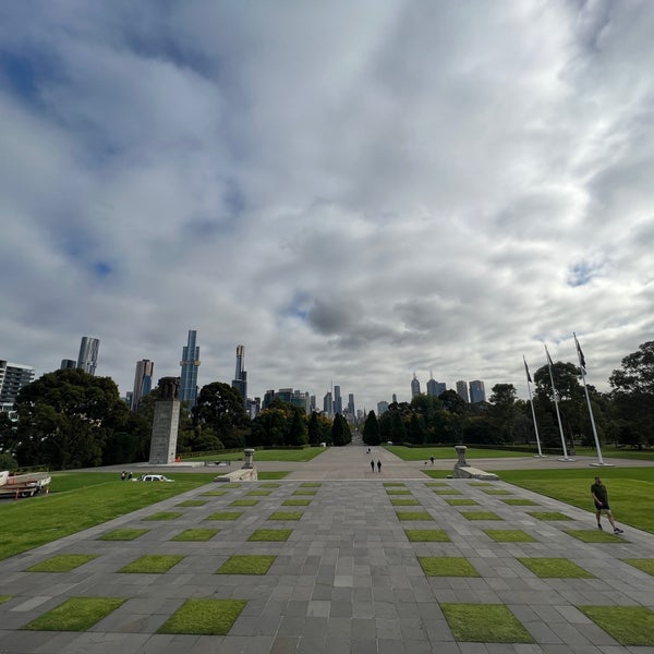 Photo taken at Shrine of Remembrance by Rebecca W. on 4/21/2023