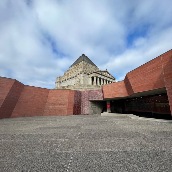 Photo taken at Shrine of Remembrance by Rebecca W. on 4/21/2023