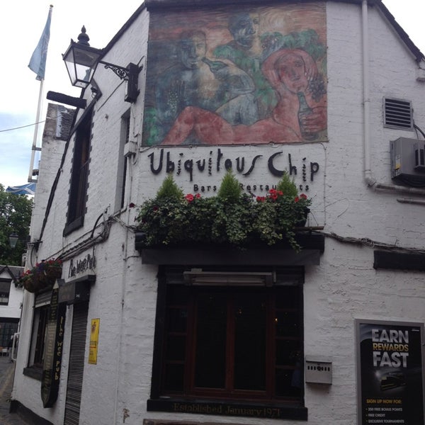 Ubiquitous Chip Bar in Glasgow