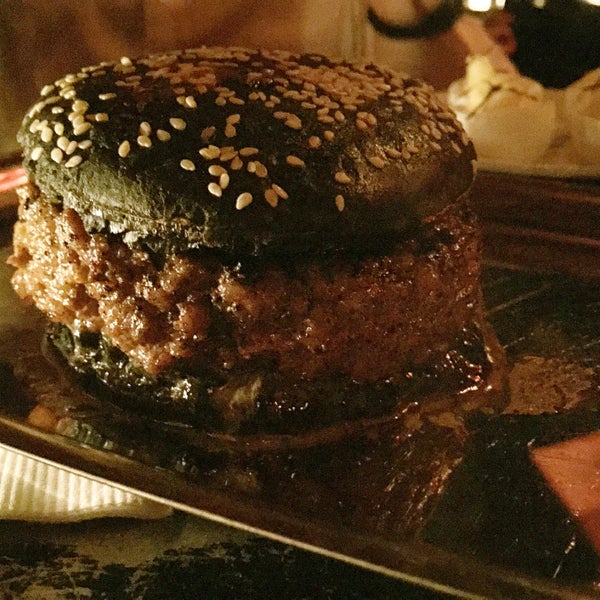 Wow. The black burger.