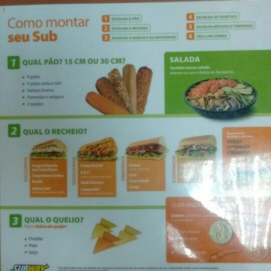 Como montar meu SUBWAY® - Subway Brasil