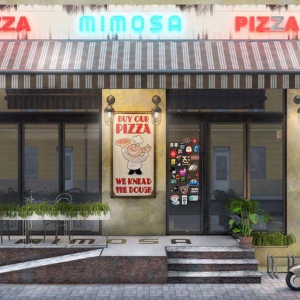 Das Foto wurde bei Mimosa Brooklyn Pizza von Mimosa Brooklyn Pizza am 7/10/2017 aufgenommen