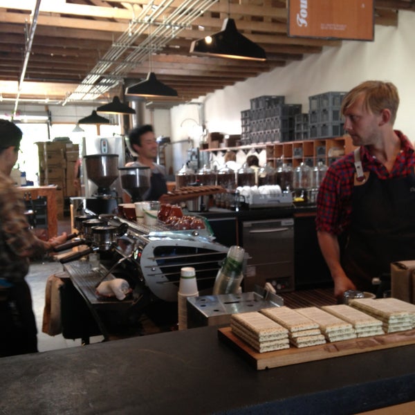 Photo taken at Four Barrel Coffee by Goktug G. on 4/23/2013