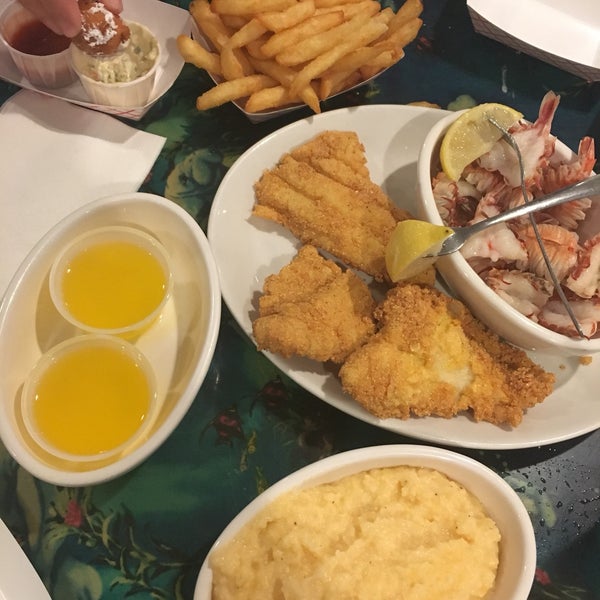 Every meal comes with grade A corn fritters. Get the catfish fried and the broiled rock shrimp are an absolute MUST— taste just like lobster.