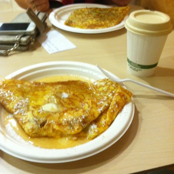 Photo taken at Hazelnuts Creperie by Cameron M. on 6/7/2014