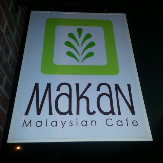Photo taken at Makan Malaysian Cafe by 🎀 on 1/17/2013