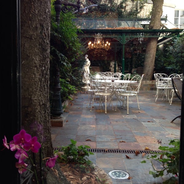Photo taken at Hôtel des Marronniers by Mary L. on 10/23/2013