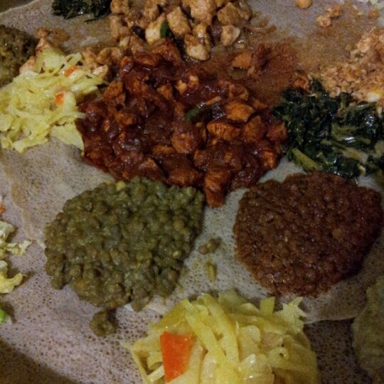 Photo taken at Bete Ethiopian Cuisine &amp; Cafe by Anna J. on 12/29/2012