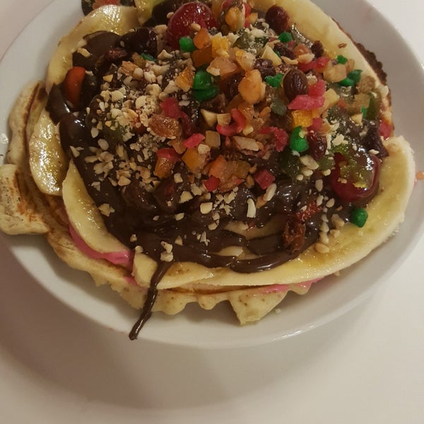 Photo taken at Müslüm Waffle by P Y. on 9/15/2019