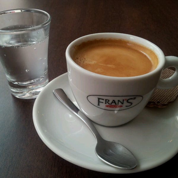 Photo taken at Fran&#39;s Café Moema by Andreza G. on 2/28/2014