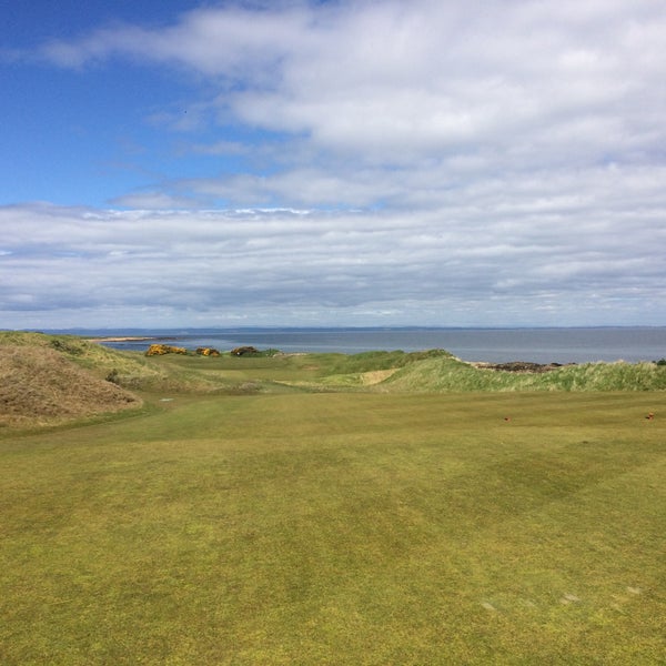 Photo taken at Kingsbarns Golf Course by Russell C. on 5/13/2015