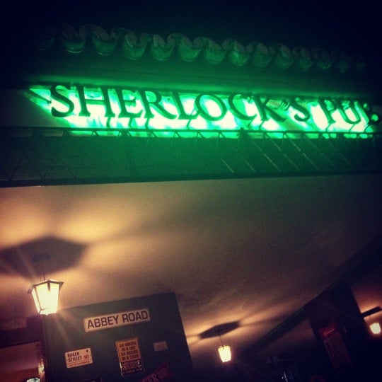 Photo taken at Sherlock&#39;s Pub by Bruna B. on 9/30/2012