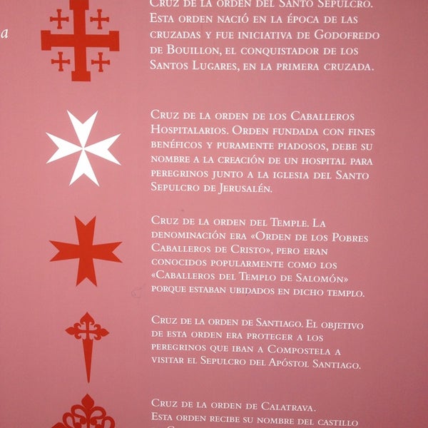 Adjunto imagen de las Cruces correspondientes a los Caballeros Cruzados de distintas Órdenes Militares