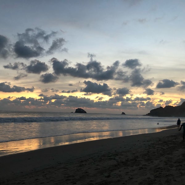 Photo taken at Zipolite by Claudia M. on 1/18/2019