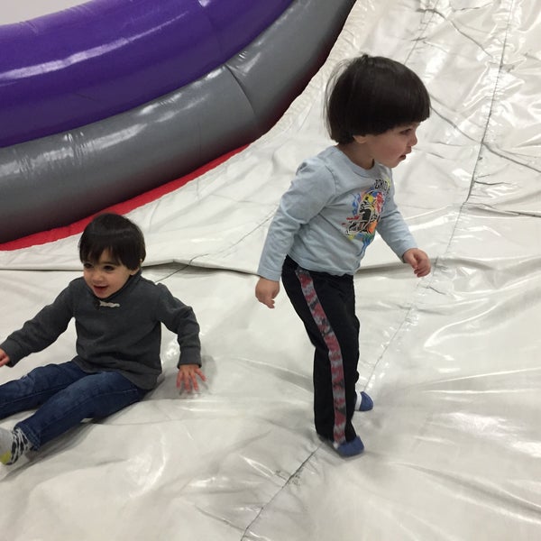 Photo taken at BounceU by stephanie on 1/22/2015