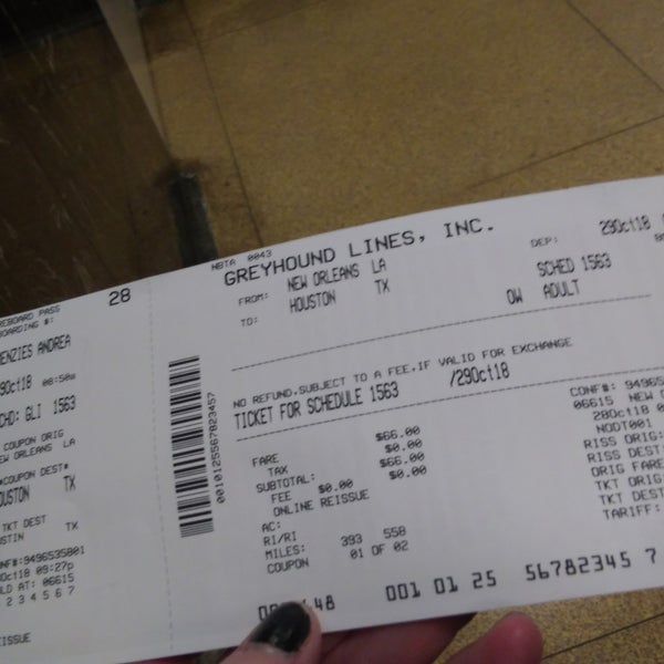 Greyhound Bus Tickets