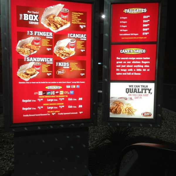 Photo taken at Raising Cane&#39;s Chicken Fingers by Vicki H. on 3/6/2013