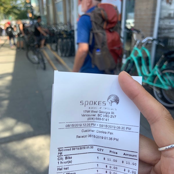 Spokes Bike Rentals Bicycle Store in Vancouver
