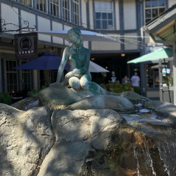 Little Mermaid Statue Outdoor Sculpture in Downtown Solvang