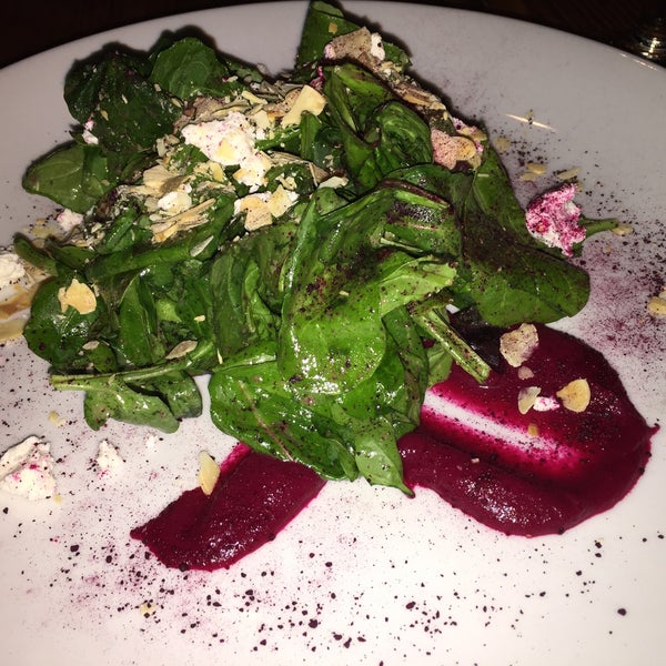Beet salad was light and very tasty. Steak frites was good but it was overcomes just a bit. It was still yummy tho.
