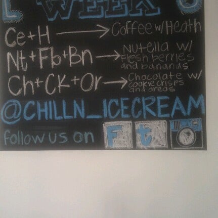 Photo taken at ChillN Nitrogen Ice Cream by Andrea F. on 12/22/2012