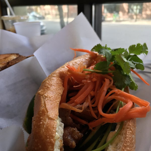 The pork banh mi is amazing! I’m Vietnamese and this sandwich was better than most banh mi I’ve had 😵