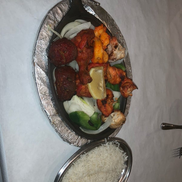 The Tandoori Platter was delicious! I used one of my friend’s dishes as a dipping sauce because it’s just meats, onions, and peppers. The Taj Kulcha bread was amazing as well.