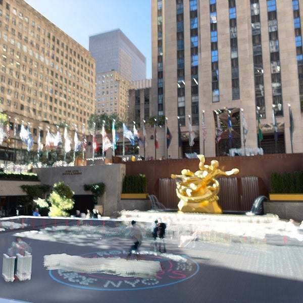 Photo taken at The Rink at Rockefeller Center by Q on 10/10/2022