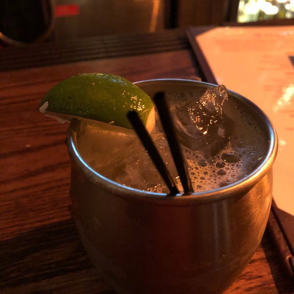 The seasonal Moscow mule was great -- uses apple & cinammon infused vodka. Bartenders really seemed to care