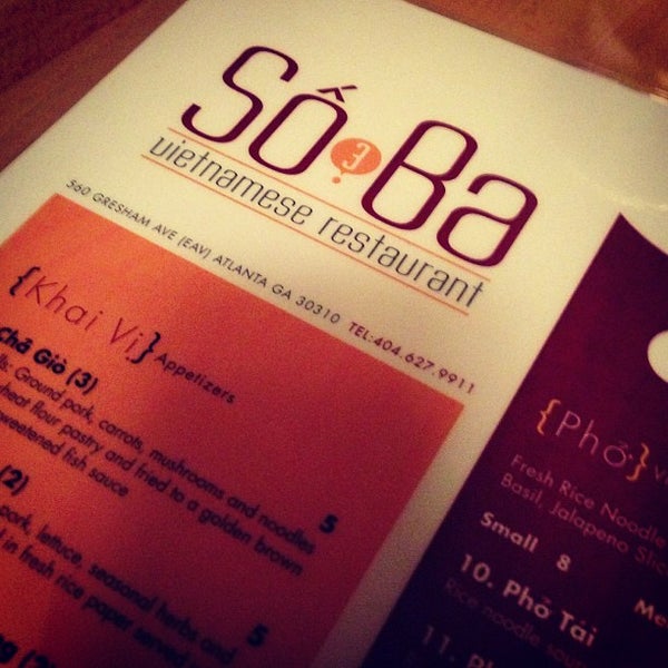 รูปภาพถ่ายที่ So Ba Vietnamese Restaurant โดย Yvonne R. เมื่อ 1/22/2013