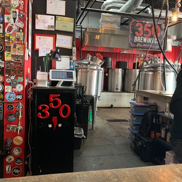 Photo taken at 350 Brewing Company by Bruce K. on 2/13/2020