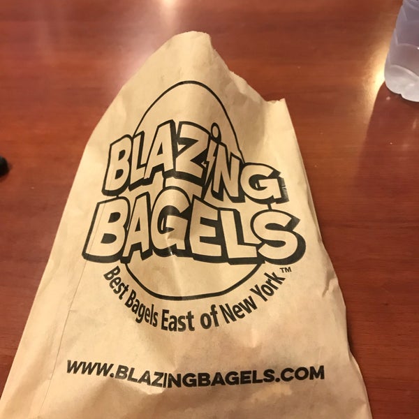 Photo taken at Blazing Bagels by Sriram I. on 10/23/2017