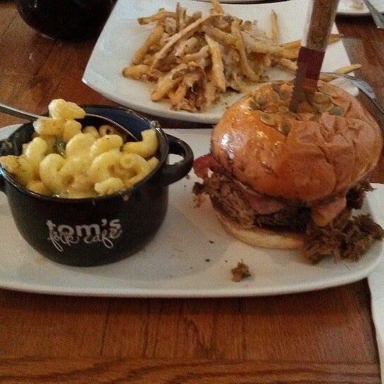 Small place. Pulled pork sandwich was awesome though!