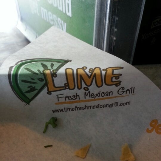 Снимок сделан в Lime Fresh Mexican Grill пользователем Bruno R. 1/4/2013