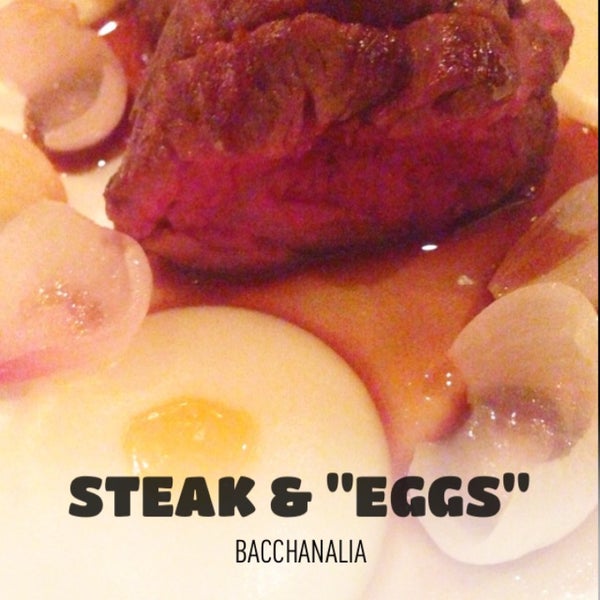 Steak & "eggs". Don't miss it.