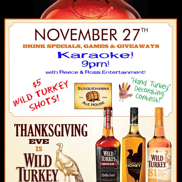 Wild Turkey Day Eve! #thanksgiving #craftbeer #karaoke