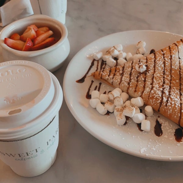 Photo taken at Sweet Paris Creperie by Horsey on 4/16/2021
