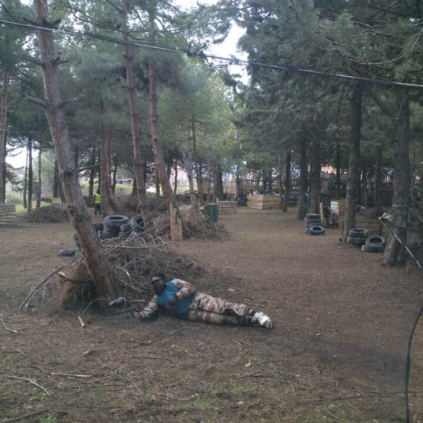 Photo taken at Hitit Paintball Park by Erhan G. on 3/10/2013