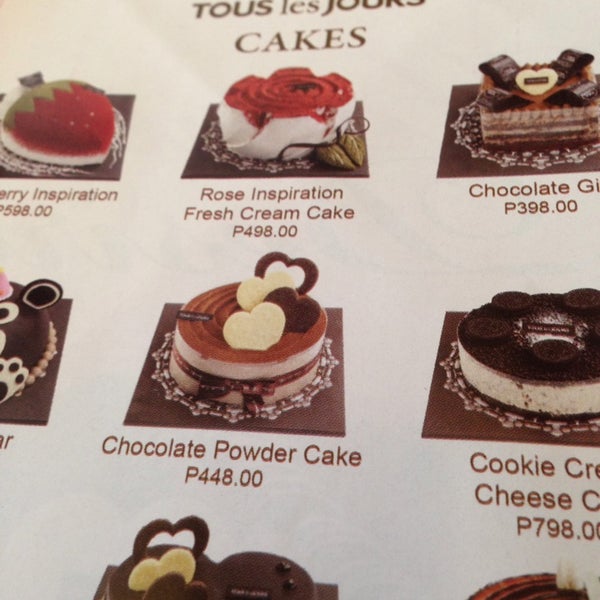 Tous Les Jours Cake Price List 2021 - Get More Anythink's